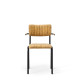 Bourbon Vintage Style Suede Chair With Arms